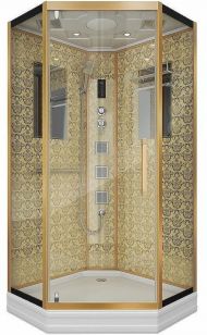 Душевая кабина Niagara Luxe NG-7717G 100x100 с гидромассажем