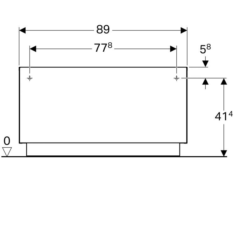Шкафчик Geberit iCon, 89x48, светлый дуб [841092000]
