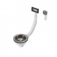 Слив-перелив для кухонной мойки Milacio Ultra MC.013.GM цвет Вороненая сталь