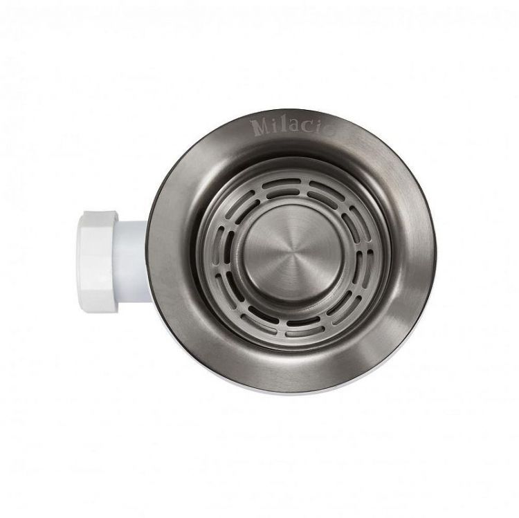 Слив-перелив для кухонной мойки Milacio Ultra MC.013.GM цвет Вороненая сталь