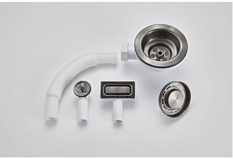 Слив-перелив для кухонной мойки Milacio Ultra MC.013.GM цвет Вороненая сталь