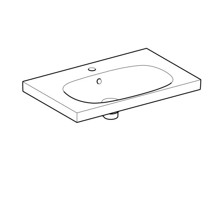 Раковина Geberit Acanto, 500.622.01.2