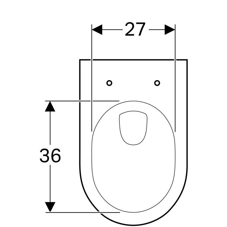 Унитаз подвесной Geberit Renova Nr.1, 203040000