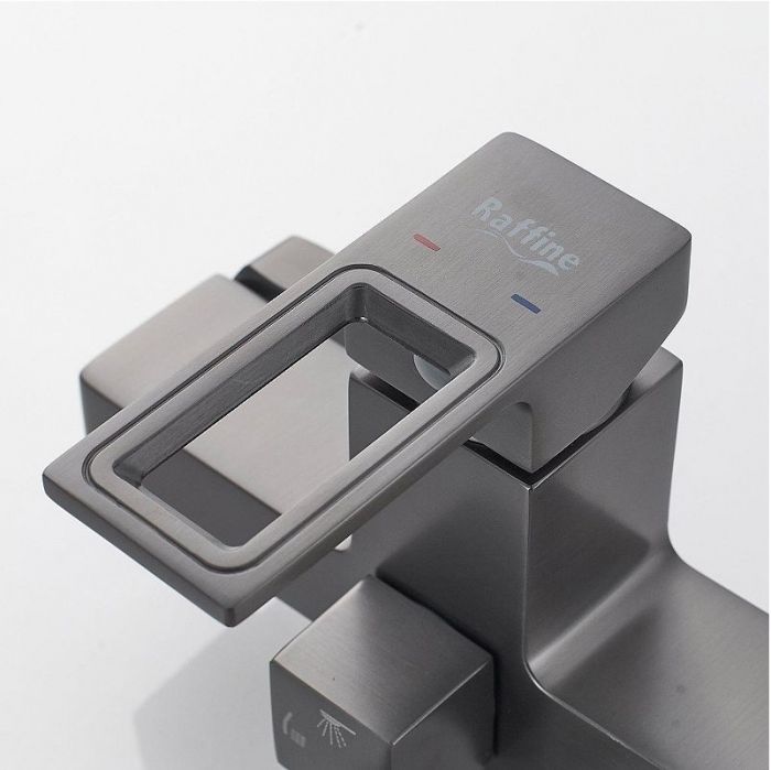 Смеситель для ванны Raffine F2296T универсальный цвет Оружейная сталь