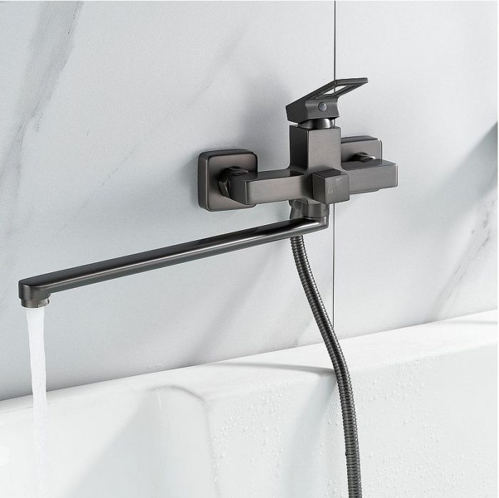 Смеситель для ванны Raffine F2296T универсальный цвет Оружейная сталь