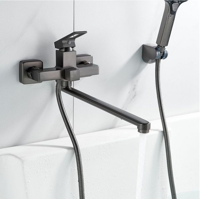 Смеситель для ванны Raffine F2296T универсальный цвет Оружейная сталь