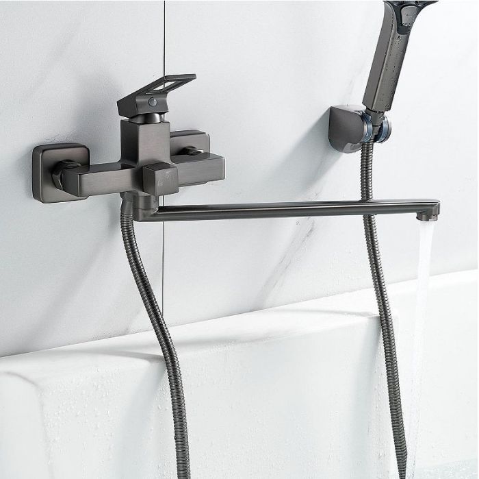 Смеситель для ванны Raffine F2296T универсальный цвет Оружейная сталь