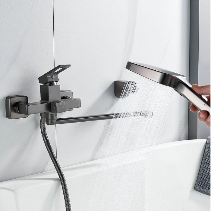 Смеситель для ванны Raffine F2296T универсальный цвет Оружейная сталь