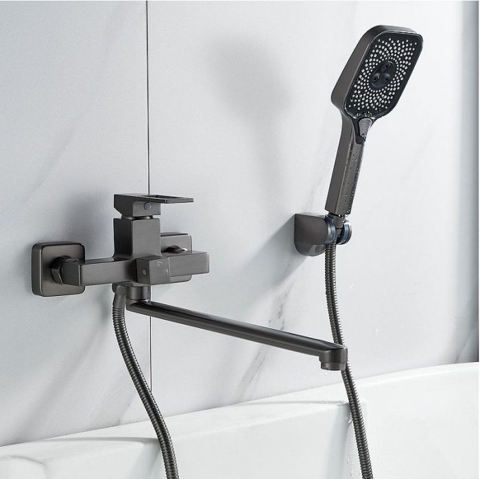 Смеситель для ванны Raffine F2296T универсальный цвет Оружейная сталь