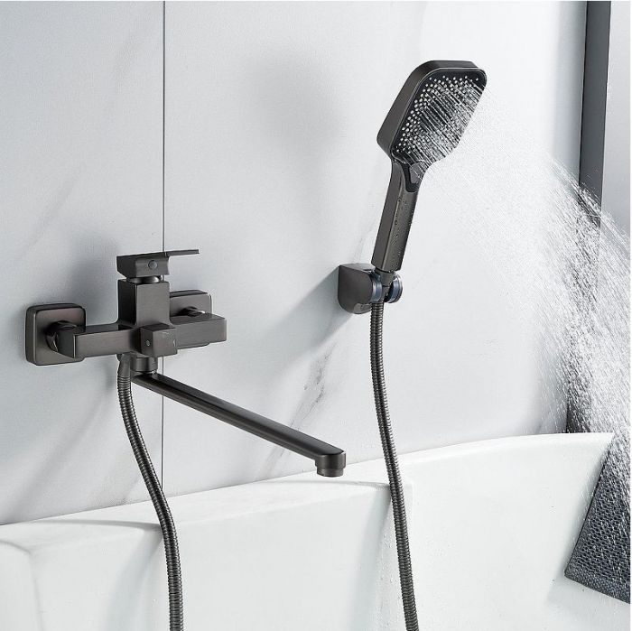 Смеситель для ванны Raffine F2296T универсальный цвет Оружейная сталь