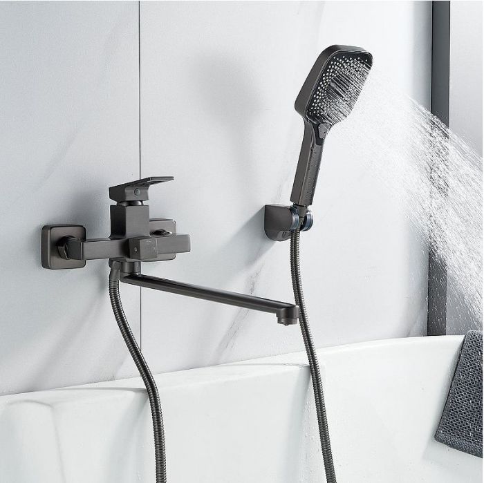 Смеситель для ванны Raffine F2296T универсальный цвет Оружейная сталь