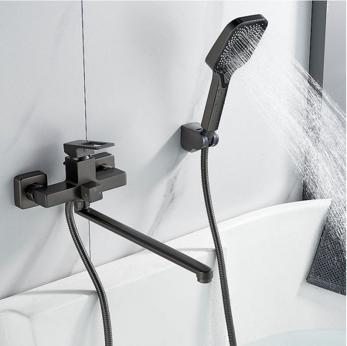 Смеситель для ванны Raffine F2296T универсальный цвет Оружейная сталь