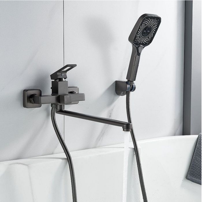 Смеситель для ванны Raffine F2296T универсальный цвет Оружейная сталь