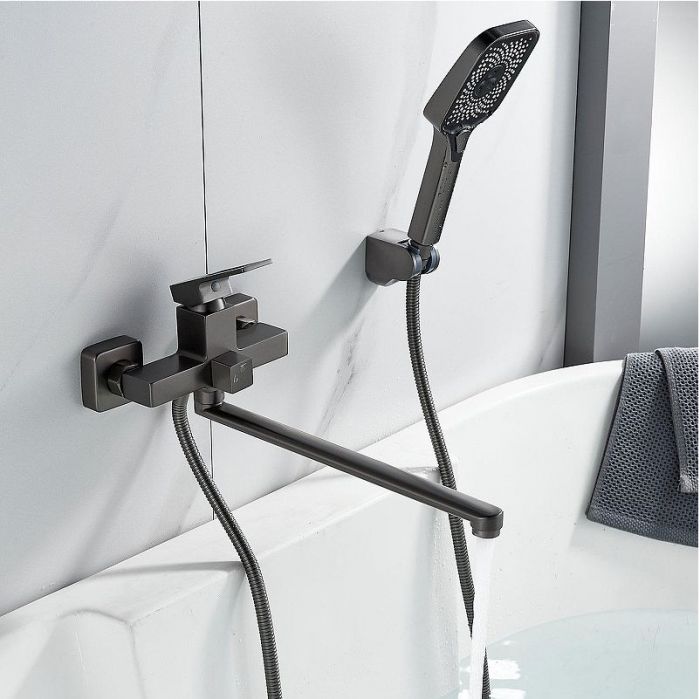 Смеситель для ванны Raffine F2296T универсальный цвет Оружейная сталь