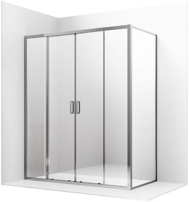 Душевой уголок Ambassador Forsa 180х100 17021113AX-100AX профиль Хром стекло прозрачное