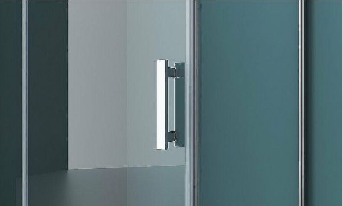 Душевой уголок BelBagno Kraft 90х100 KRAFT-AH-12-90/100-C-Cr-L профиль Хром стекло прозрачное