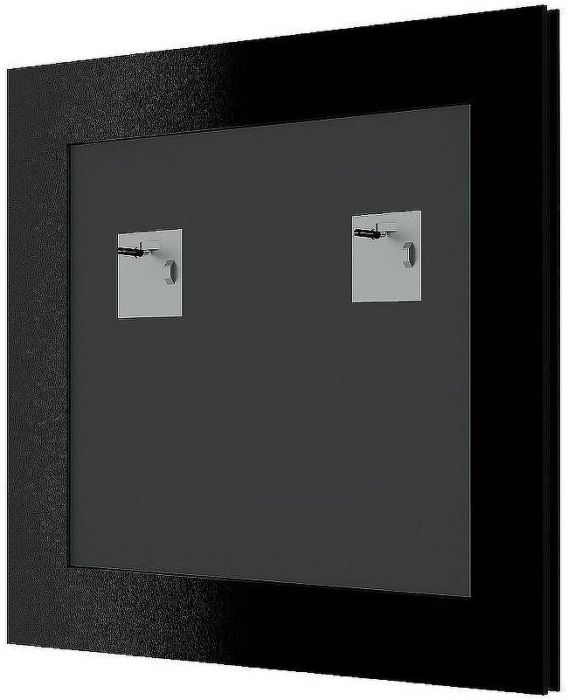 Зеркало Evoform Definite 64х64 BY 7618 в багетной раме - Белый с серебром 60