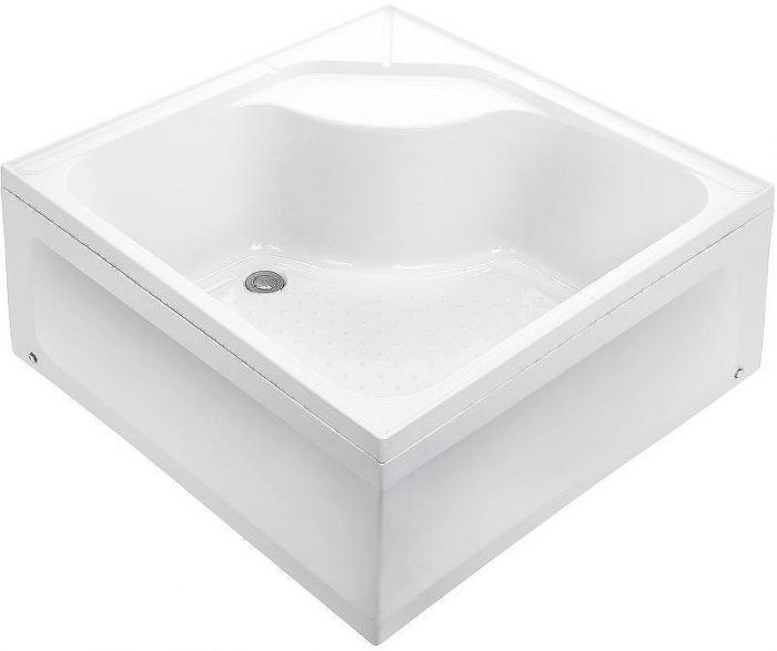 Душевой поддон из АБС-пластика Wemor 100x100 S 10000006111 Белый