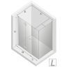 Душевой уголок New Trendy New Soleo Chrome 100x110 L K-0621 профиль Хром стекло прозрачное