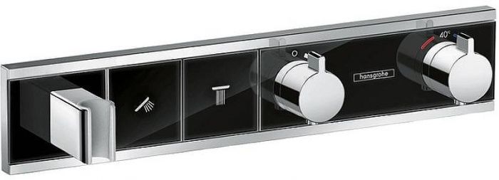 Смеситель для душа Hansgrohe RainSelect 15355600 с термостатом Черный Хром