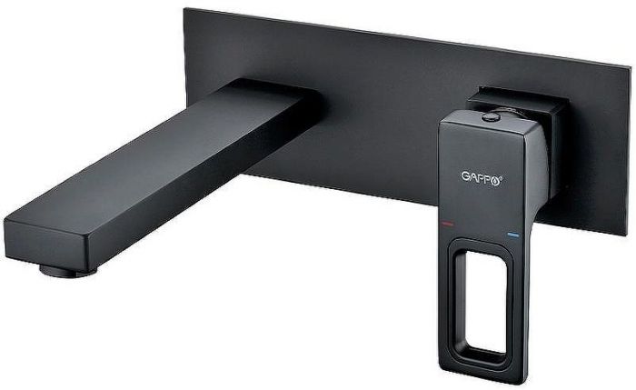 Смеситель для раковины Gappo G17-6 G1017-16 Черный матовый