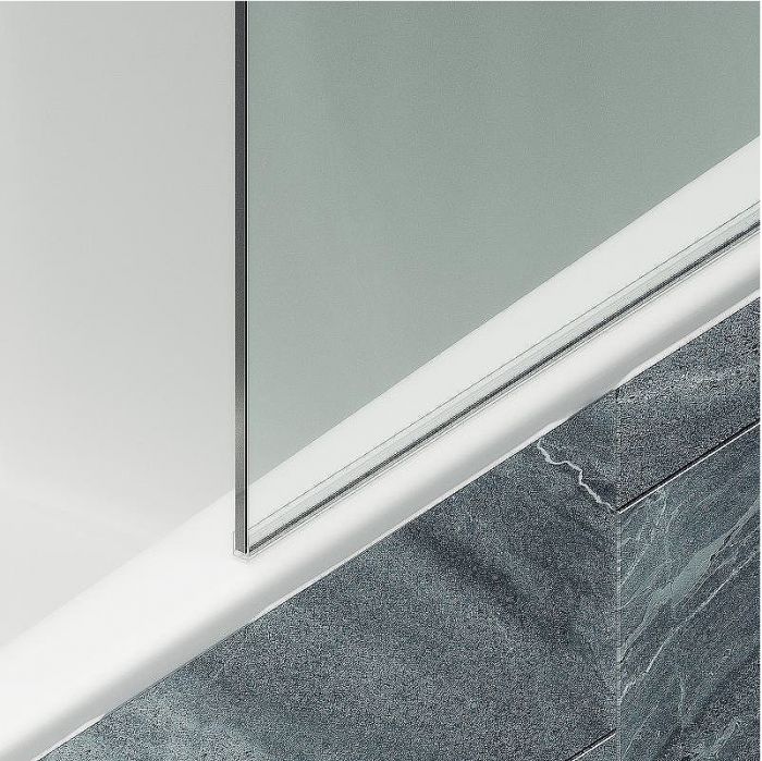Шторка на ванну Maybah Glass MGV-65-3ш 900x1400 в широком профиле Золото стекло прозрачное