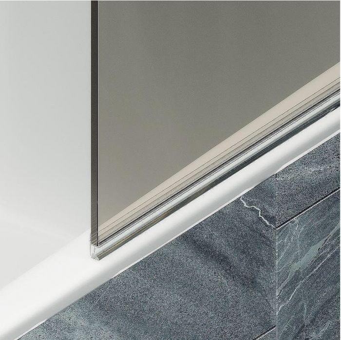 Шторка на ванну Maybah Glass MGV-611-3 600x1400 поворотная на монопетле Золото стекло бронзовое