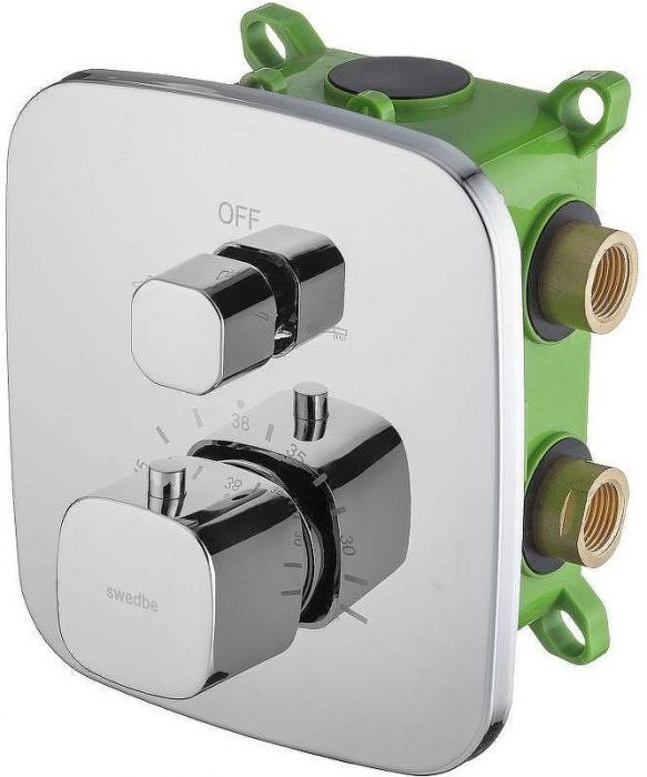Смеситель для душа Swedbe Platta 9031 с термостатом Хром
