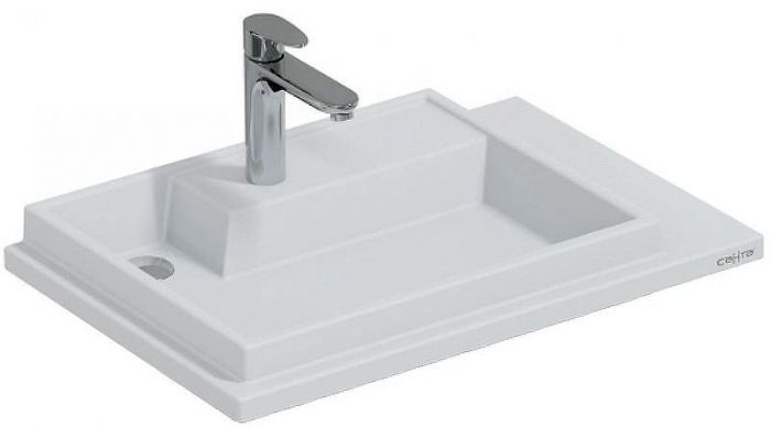 Раковина СанТа Юпитер 75 L 900137 на стиральную машину Белая