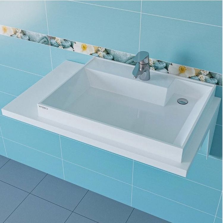 Раковина СанТа Юпитер 90 R 900129 на стиральную машину Белая