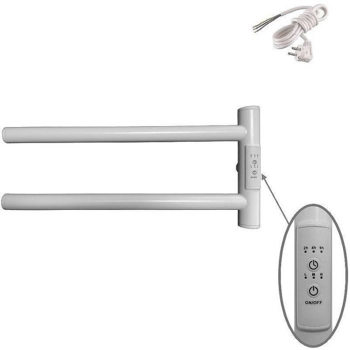 Электрический полотенцесушитель Маргроид Cook 190х110 Cook-1840-1049-9016R правый Белый матовый