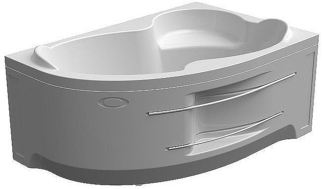 Акриловая ванна Radomir Vannesa Ирма 160х105 R 2-75-2-2-0-229 с гидромассажем Классик Хром