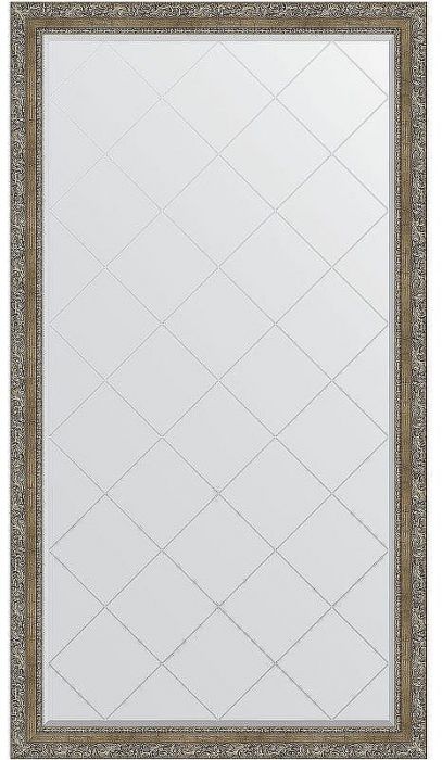 Зеркало Evoform Exclusive-G Floor 200х110 BY 6355 с гравировкой в багетной раме - Виньетка античная латунь 85