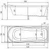 Акриловая ванна Alex Baitler Saima 150х70 без гидромассажа