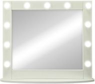 Зеркало Континент 800х700 ЗГП44 гримерное с подсветкой Белое с механическим выключателем
