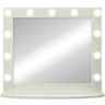 Зеркало Континент 800х700 ЗГП44 гримерное с подсветкой Белое с механическим выключателем