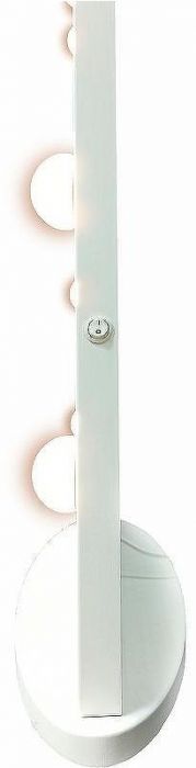 Зеркало Континент 800х700 ЗГП44 гримерное с подсветкой Белое с механическим выключателем