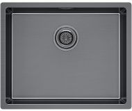 Кухонная мойка Paulmark Lassan 54 Uni LA54-GM Вороненная сталь
