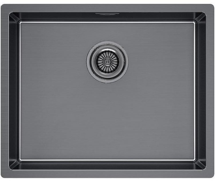 Кухонная мойка Paulmark Lassan 54 Uni LA54-GM Вороненная сталь