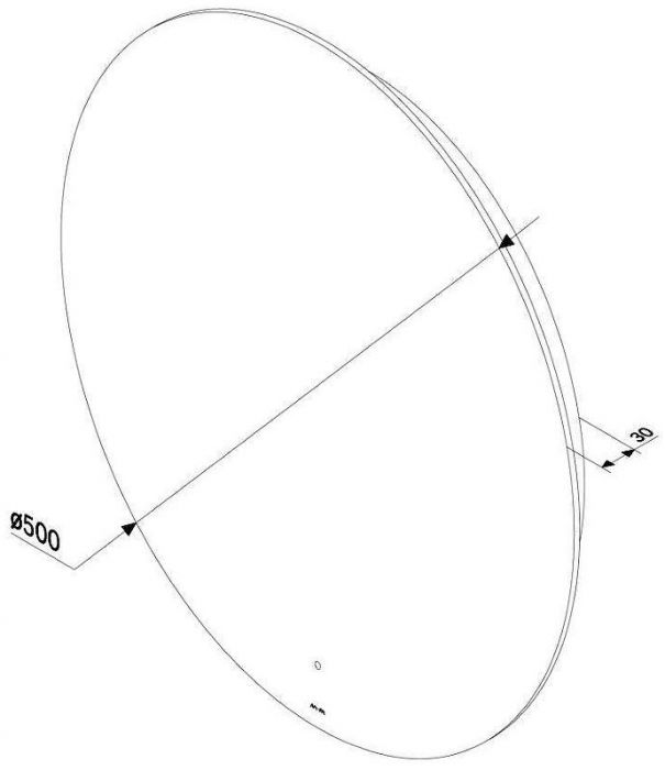 Зеркало AM.PM X-Joy 50 M85MOX40501S с подсветкой с ИК-сенсорным выключателем