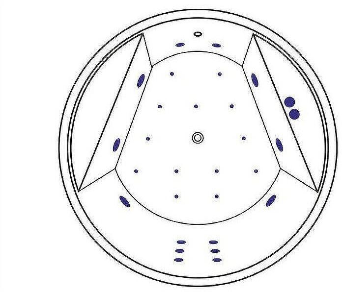 Акриловая ванна Excellent Great Arc 160x160 WAEX.GRE16.ULTRA.GL с гидромассажем