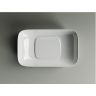 Умывальник CERAMICANOVA Element чаша накладная прямоугольная с керамической накладкой на сливное отверстие CN5021
