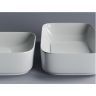 Умывальник CERAMICANOVA Element чаша накладная прямоугольная с керамической накладкой на сливное отверстие CN5021