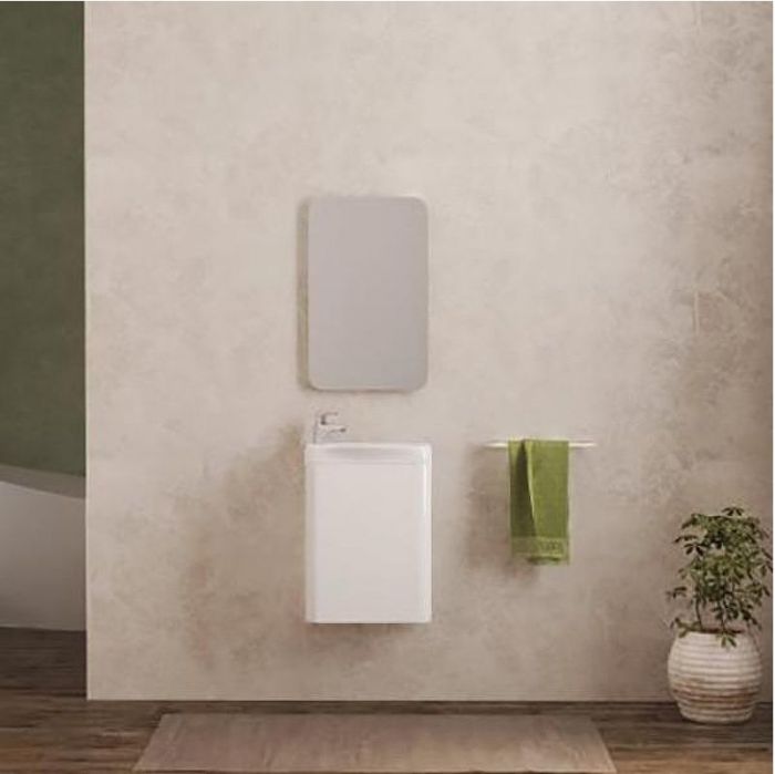 Тумба под раковину Velvex Bio 40 tp.BIO.BIO.MAXI.40.1D Белая глянцевая