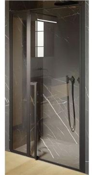 Душевая дверь Riho Lucid GD104 120х10 G005005121 (GD112B000) профиль Черный стекло прозрачное