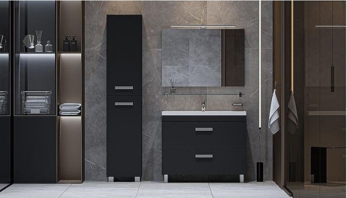 Тумба под раковину Velvex Orlando 100 tn.ORL.CLA.100.2Y Графит