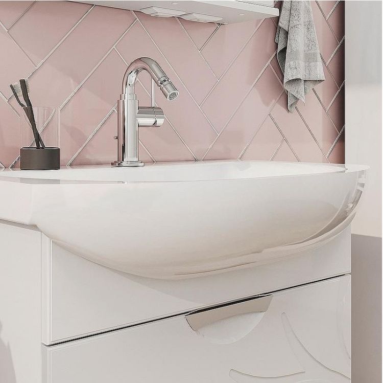 Тумба под раковину Volna Adel 70.2Y tpADEL70.2Y-01 подвесная Белая