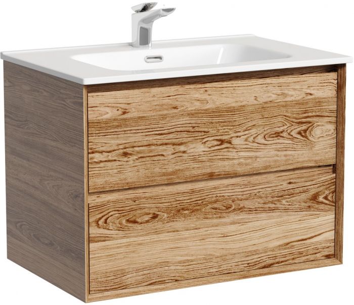 Тумба подвесная SANCOS Marmi 2.0 690х445х520 с двумя ящиками оснащенными доводчиками скрытого монтажа, дуб чарльстон,MR2.070ECH