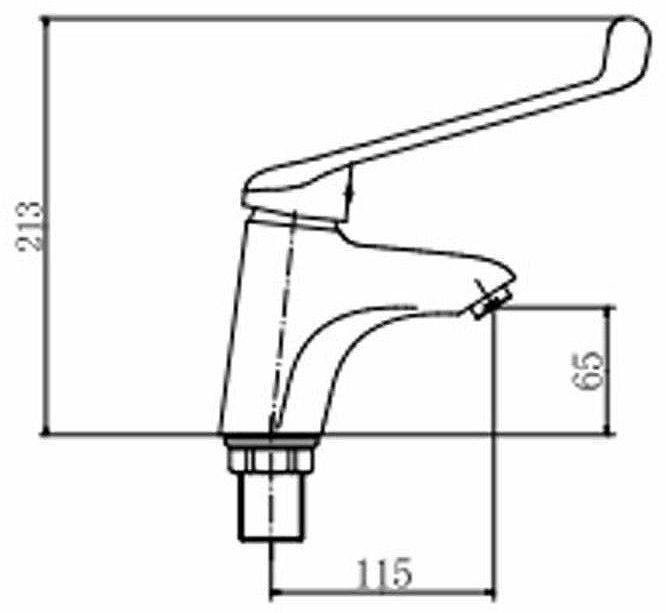 Смеситель для раковины Fashun A1054 цвет Хром
