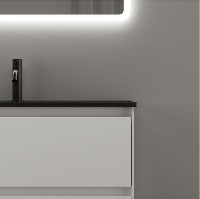 Тумба подвесная SANCOS под раковину Cento, белый глянец 790х450х500, CN80W